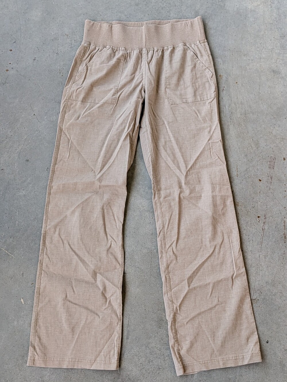 PRANA khaki hemp pants S